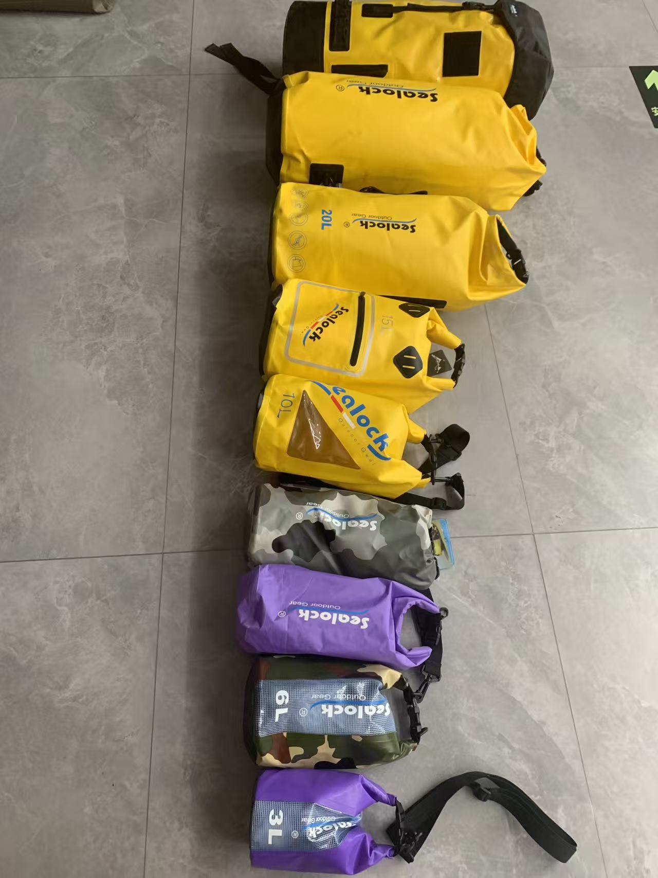 Welded Camping Dry Bags 20–80L — MOQ 300 | Hiina ja Vietnam